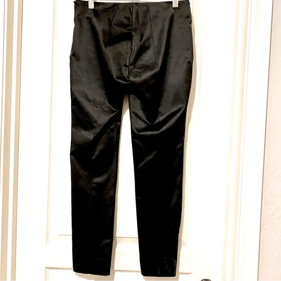 Bebe Black Satiny Ankle Zip Leggings - Picture 7 of 8